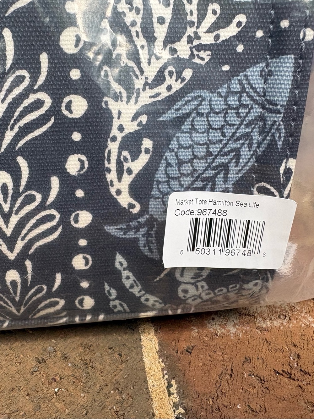 Spartina 449 Market Tote Hamilton Sea Life NWT - Picture 7 of 8